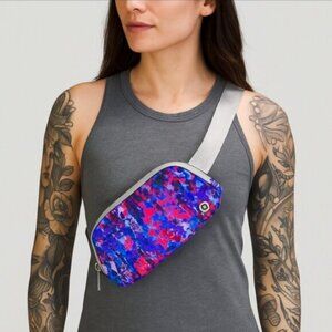 Lululemon Everywhere Belt Bag 1L Floral Glide Multi Vapor Long Strap NEW